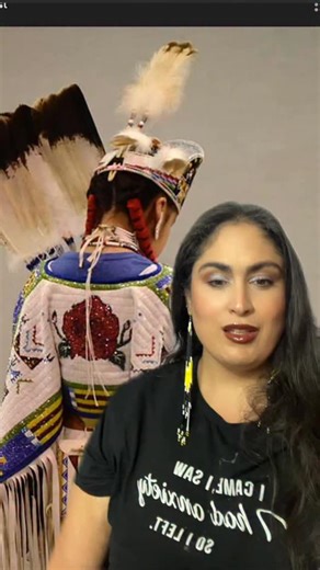 Nikki Apostolou on Instagram: "Native clothing aka regalia is closely tied to native culture, history, heritage and the atrocities we have faced in the past and currently. We’ve been un-Alived, objectified, had our youngest members taken, and even told we were unprofessional in work and school spaces. We are punished in every way for wearing our clothing - it’s so intertwined that we can’t seperate the two when speaking on native issues #nativeamerican #native #indigenous #indigenouspeople"