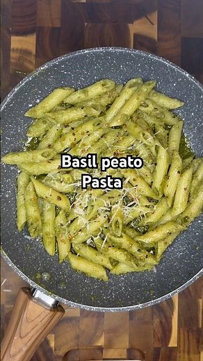 طريقة عمل مكرونة بصلصة البيستو 🌿 #pestopasta #basil #subscribe #healthy #explore #cooking