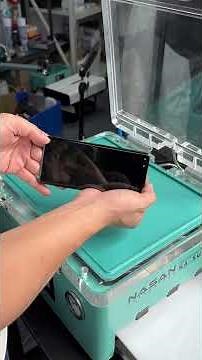 Curved screen laminate and remove bubble with Supa S #nasan