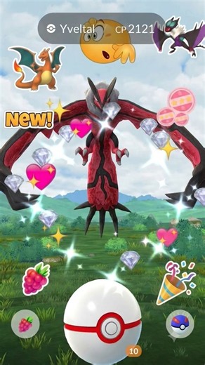 An epic encounter with Yveltal! 🔴💥✨