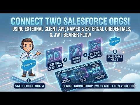 Connect Two Salesforce Org | External Client App (JWT Bearer Flow) + Named & External Credentials