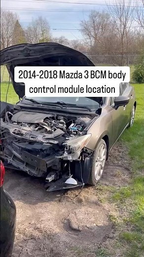 2014-2018 Mazda 3 BCM body control module computer location KD45675X0C