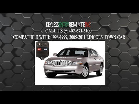 How To Replace Lincoln Town Car Key Fob Battery 1998 1999 2005 2006 2007 2008 2009 2010 2011