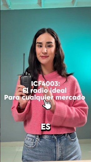 ICF4003: el radio ideal para cualquier mercado.