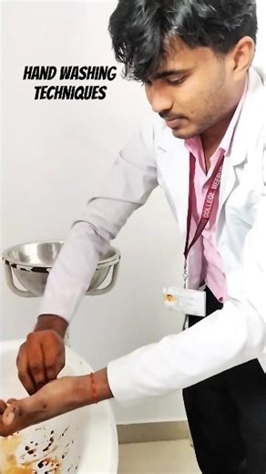 Hand Washing Technique 🧼 | Nursing Skill | WHO Steps #Shorts #hospitallife #trendingshorts