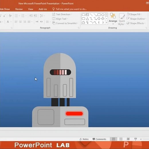 Design Robot on PowerPoint #powerpointtutorial #powerpoint