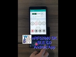 Android BLE App test using nRF52840 DK.
