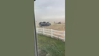 Camper Rolls Away In Southern Idaho Wind