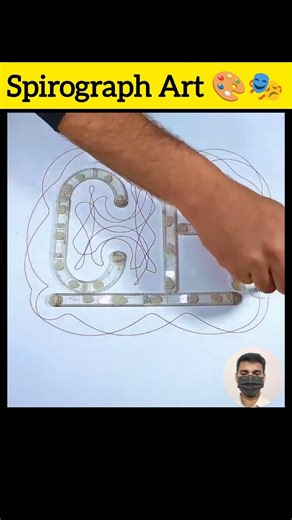 AMAZING Spirograph Art CR7 #shorts #asmr #spirograph #cristiano #cr7