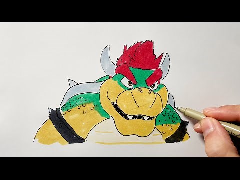 How to Draw Bowser From The Super Mario Bros. Movie