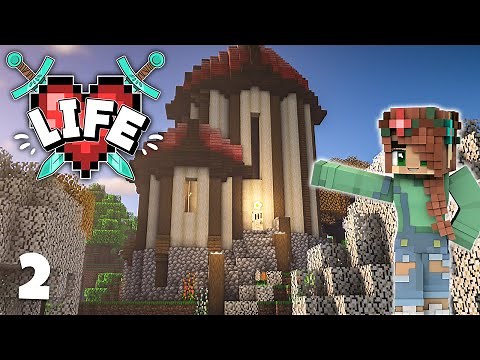 X Life: Building a Base on ONE HEART | Minecraft Modded Episode 2