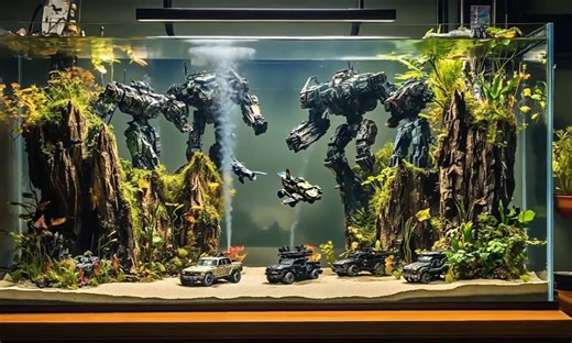 Transformer in the tank #aquascape #plantedtank #viralreelsシ #fishtank #aquatic #aquarium #aquariumhobby #layoutdesign #viralpost #viral | AquaPedia
