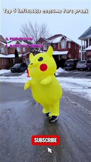 Top 5 Inflatable Costume Prank🤣 #funnyshorts #prank