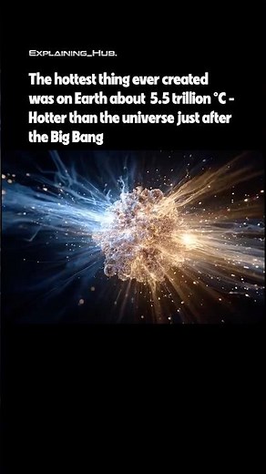 The Hottest Thing Ever Made Was Created on Earth 🔥 #science #cern #physics