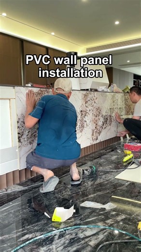 PVC wall panel installation #wallpanel #wpc#pvc
