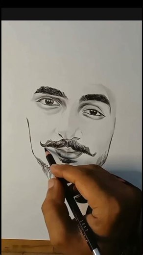How i draw a live portrait ☺️ #portrait #live
