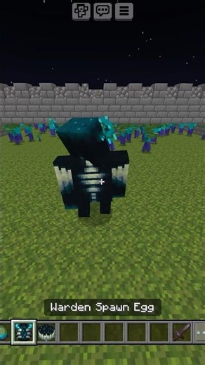 One warden vs one hundred zombies 🔥 #minecraft #minecraftshorts #minecraftpvp