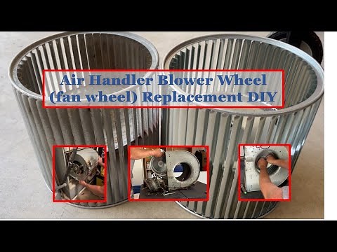 Air Handler Furnace Blower Wheel Replacement. Troubleshooting loud Air Handler Noise.