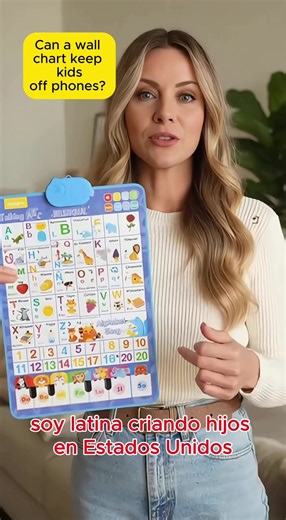 Keep your little one entertained and learning! This bilingual wall chart teaches English & Spanish letters, numbers, words, songs, ABCs, and piano mode. Perfect for birthdays or Christmas gifts 🎁#bilingualkids #giftforkids #educational #tiktokshopblackfriday #tiktokshopcybermonday