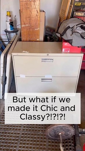 Filing Cabinet makeover. From trashy to classy! #homedecor #diyprojects #homeinsp #upcycled