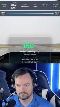 Is This a BUTTER Landing? ERJ-145 into Jacksonville! #xplane12 #flightsim