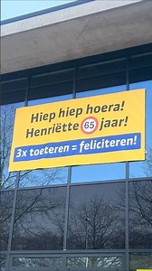 Wanneer de baas 65 jaar wordt! 🎉 #gefeliciteerd #toeteren #tuuteren #drunen #verjaardag