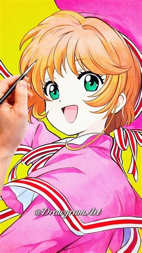 DRAWING Sakura Kinomoto from Cardcaptor Sakura 🔥 #SakuraKinomoto #CardcaptorSakura #AnimeDrawing