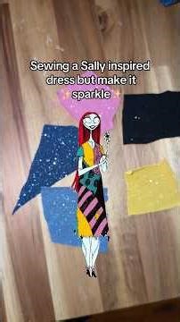 Sewing a Sally inspired dress from Nightmare Before Christmas ￼