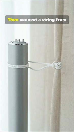 Never Manually Open Curtains Again With This Motor Trick #diy #lifehack #homegadget