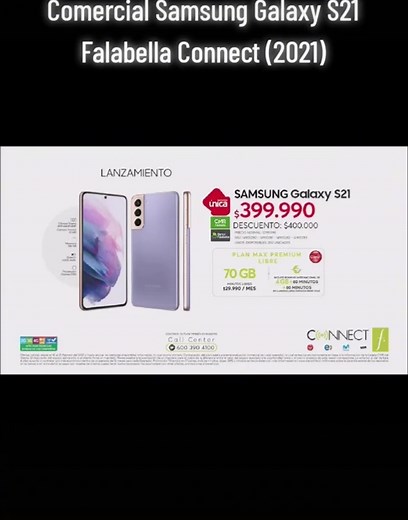 Samsung Galaxy S21 Advertisement at Falabella Connect 2021