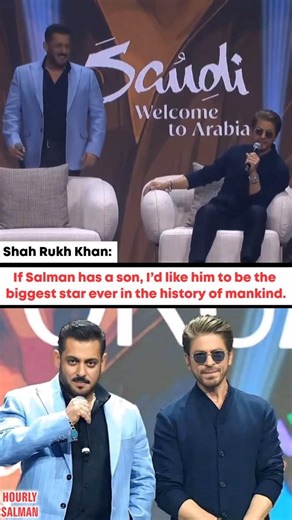 SRK on Salman Khan’s Son 🥹❤️ #salmankhan #srk
