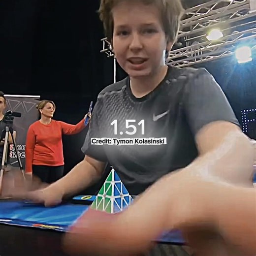 Tymon Kolasinski pyraminx world record average [1.87s] average #rubikscube #viral #shorts