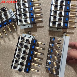 [Hot Item] Manifold Solenoid Airtac Type 4V210-08 Pneumatic Valve Base 4 Manifold Valve
