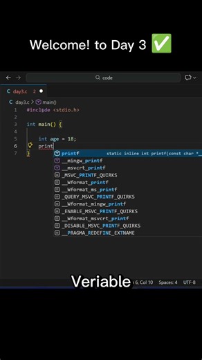 Day 3 of My Coding Journey | Beginner Coder 🚀