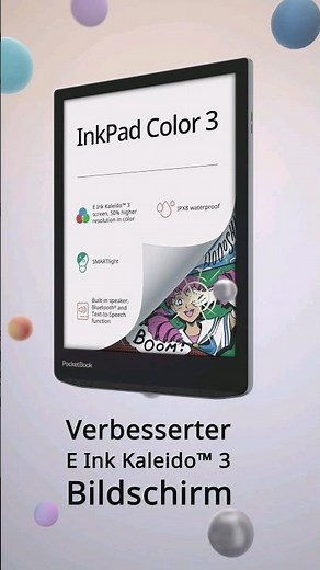 Wir stellen den neuen PocketBook InkPad Color 3 vor! Für mehr Infos schaut bei uns auf der Homepage.