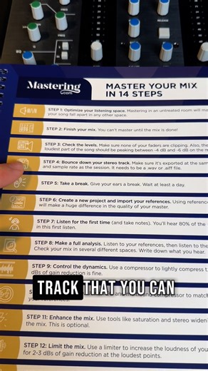 2.5M views · 4.2K reactions | Mixing & Mastering Cheat Sheet Binder...