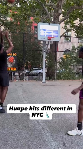 NYC meets Huupe innovation 🏀🔥 #basketball #minihoops #hoops #huupe #bball | huupe