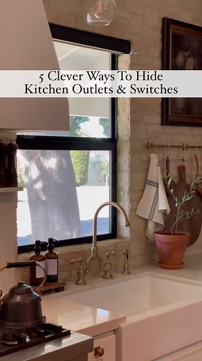 Creative Ways To Hide Kitchen Outlets, Switches, or Speakers | Home Decor Tips