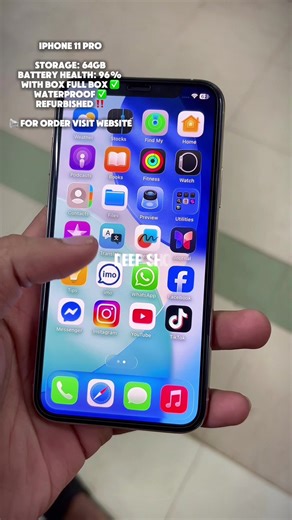 Refurbished iPhone 11 Pro with 64GB Storage Available
