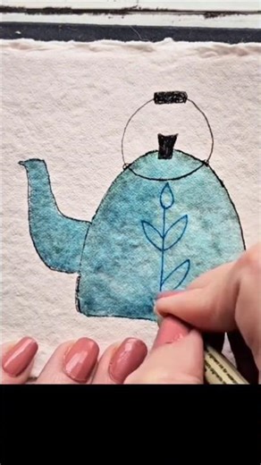 Beginner Watercolor Kettle | Easy Tutorial