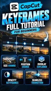 CapCut Keyframes Tutorial 🔥 Size, Position & Opacity Explained #Shorts