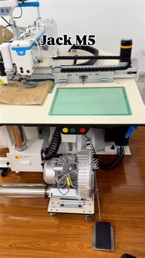 Supra Sewing | Industrial Sewing Machines USA on Instagram: "Met the JACK M5+ a large-field computerized template sewing machine with 800×350mm workspace, hidden laser cutting, bottom thread detection, suction system, and double-capacity hook. Built for factories that need speed, repetition, precision and automation. 💵 $17,498 ⚙️ Complete with table + stand 🚚 Free shipping to 30+ U.S. states Comment M5 for specs & lead time 💬🇺🇸 #sewingmachines #embrodery #patternsewingmachine #jackm5"