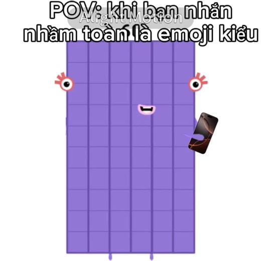 POV: khi bạn nhắn nhầm toàn là emoji kiểu:)#aphlablocks #numberblocks #minecraft #emoji