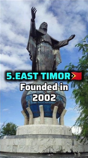 Top 10 Newest countries in the world #top10 #top10countries #shorts #new