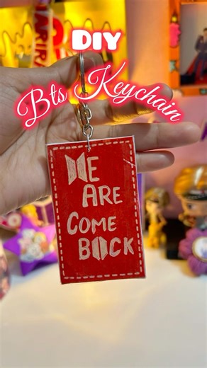 Diy Bts Keychain #btsarmy #bts #diykeychain #diy #papercraft #ytshorts #shorts #btsdiy