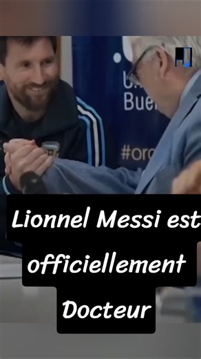 Messi reçoit le titre de docteur en argentine ✨ 🐐