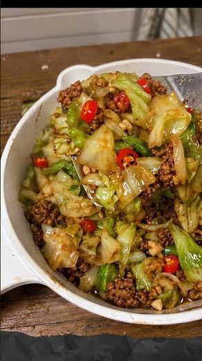 Beef and Cabbage Stir-fry🥬🥩