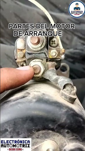 PARTES DEL MOTOR DE ARRANQUE PERO 🚙!!! #electronicaautomotriz #automobile