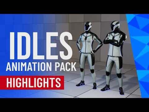 MC Idles Pack | Animation Highlights | 238 Believable NPC Animations | UE5 | Unity