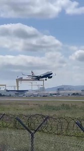 Dramatic moment earlier this afternoon at Belfast City Airport after a BA flight from Heathrow had to abort seconds before landing, apparently due to high winds. Great video from Jacob Bushe | Belfast Live